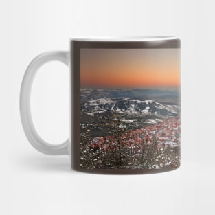 Livadi village after sunset Mug